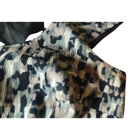 Ann Taylor Women's Size 4 Abstract Print Cap Sleeve Sheath Dress - Picture 11 of 12